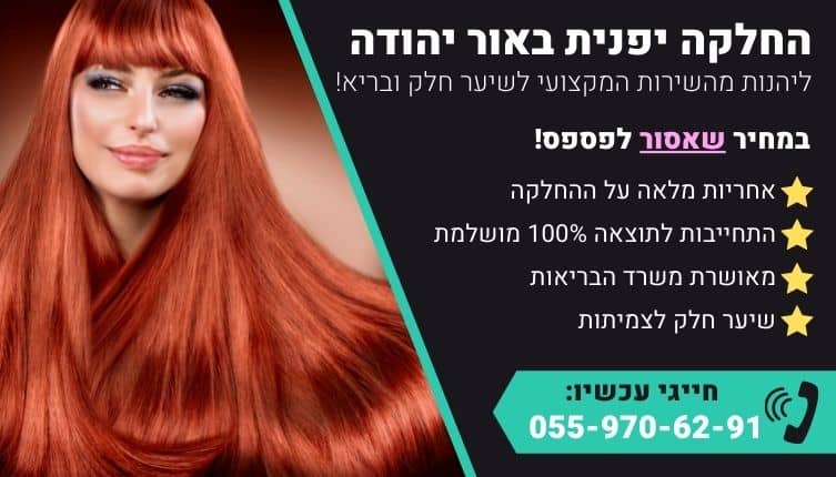 מבצע על החלקה יפנית באור יהודה
